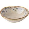 Retro Platycodon Flower Exquisite Taste Plate Ceramic Hot Pot Sauce Plate Household Seasoning Plate Vinegar Plate Export
