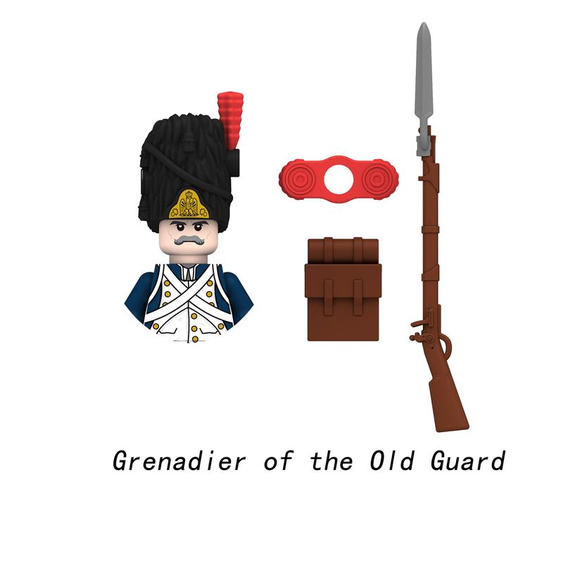 

Кавалерия Легкая пехота Серия Имперский флот Мини-модель Строительные блоки Наполеоновский солдат Оружие Кирпичики Фигурки Экшн Игрушки для мальчиков