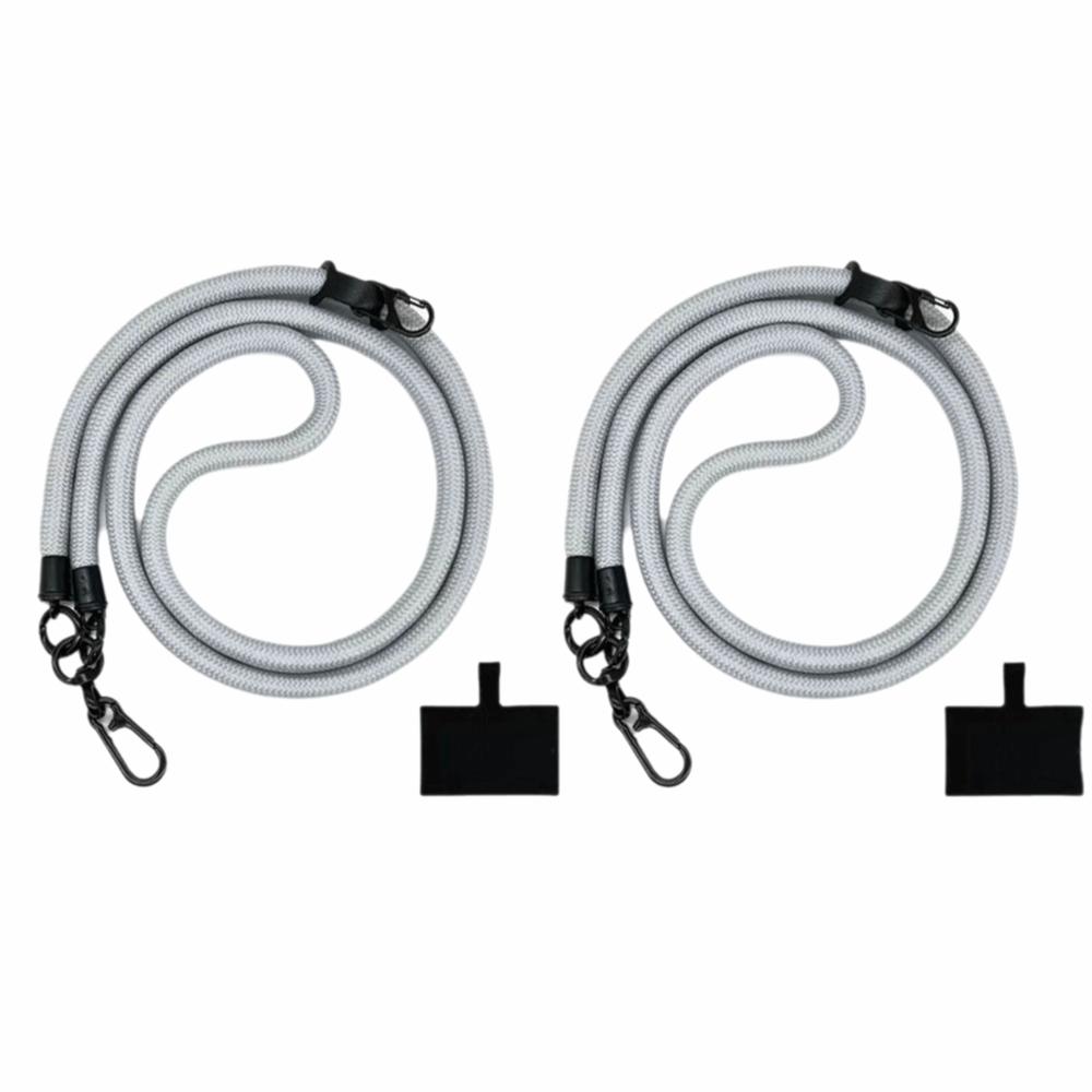 

2 Pcs 10MM Phone Lanyard Metal Polyester Crossbody Lanyard Durable Cell Phone Lanyard Phone Case