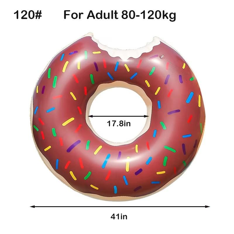 Rooxin Donut Schwimmring Aufblasbarer Schwimmbad-Schwimmer für Kind Erwachsener Schwimmkreis Babyschwimmreifen Wasserspiel Schwimmausrüstung