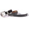 Rhinestones Studded Western Leather Belt Bling Waist Belts for Dresses Pants