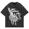 Camiseta ARC Raiders 100% Algodão Lavado Vintage para Homens/Mulheres