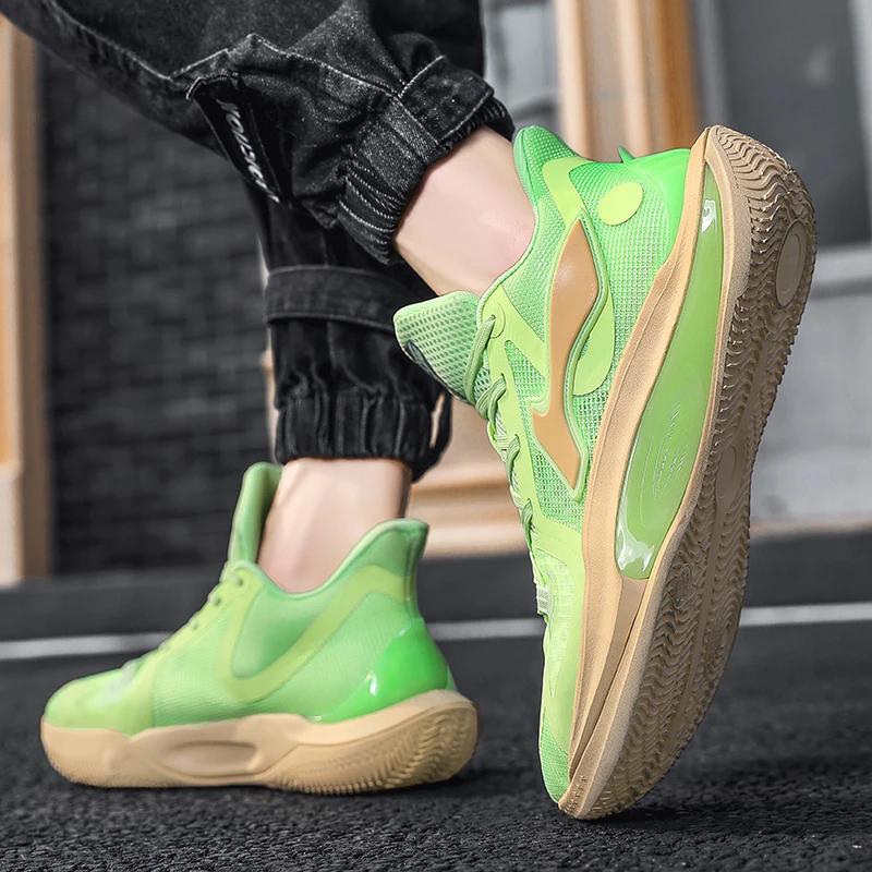 Student basketball shoes men's super light anti-slip wear absorption breathable rebound actual combat professional sports shoes