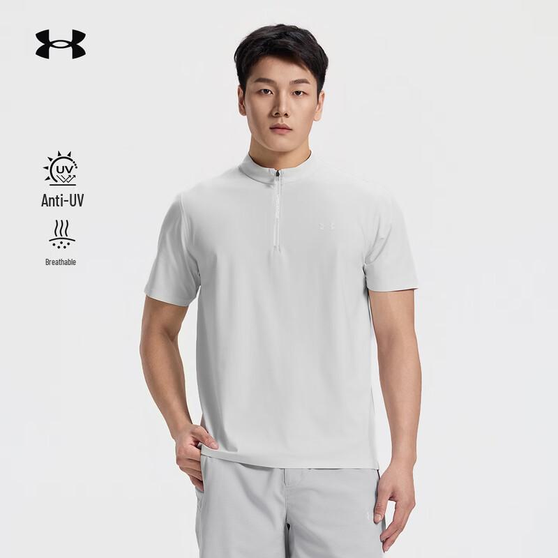 

Under Armour Men s Outdoor Half-Zip Stand Collar Short Sleeve T-Shirt L