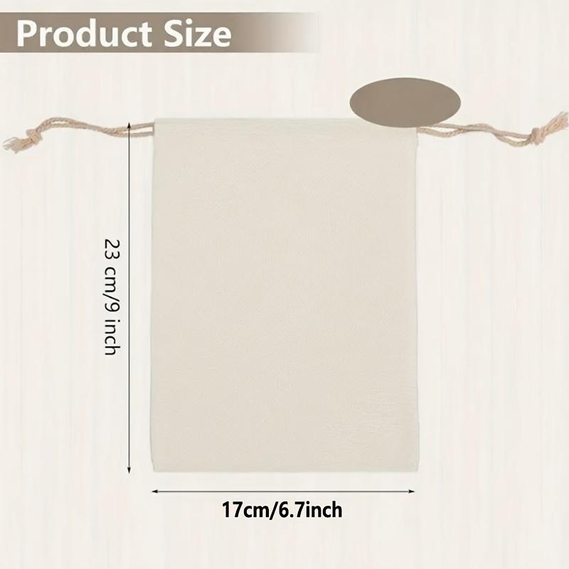 10PCS Sublimation Blank Drawstring Bags Reusable Cotton Craft Bags for DIY Projects, Wedding & Christmas Favors, Party Supplies,Perfect for Room Decor