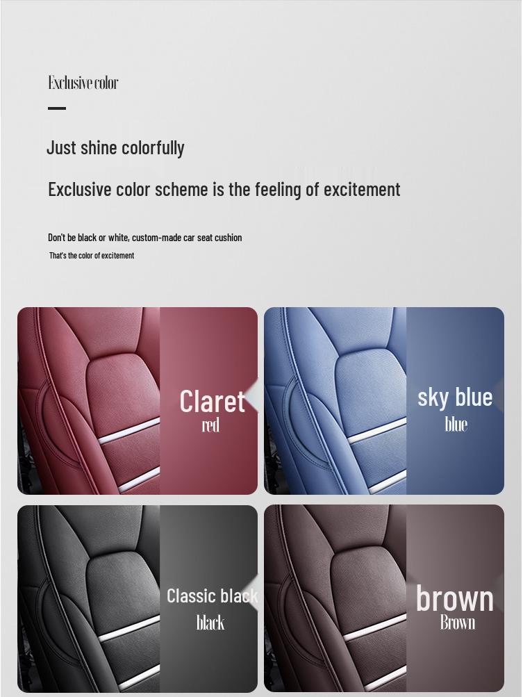 Pokrowce na siedzenia skórzane Mercedes-Benz C/E/GLC/A-Class – Pełne otulenie, poduszka na każdą porę roku