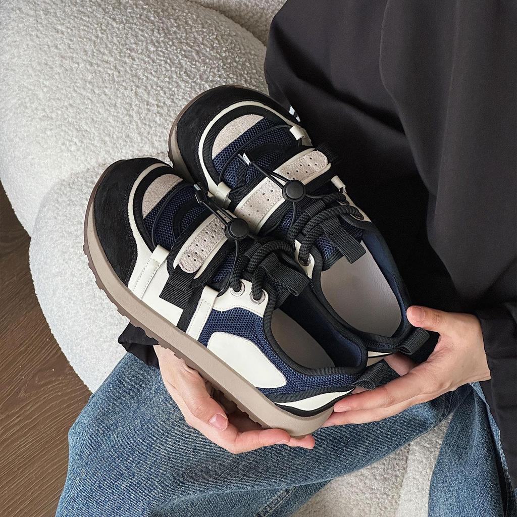 She Lv 2025 Retro Cute Platform Mesh Lace-Up Women's Sports Shoes - Autumn Collection