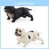 Adorable Pvc Dog Statue Realistic Design For Home Display And Christmas Gifts
