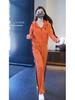 Versatile Slim Fit Sports Pants & Hooded Zipper Jacket Set
