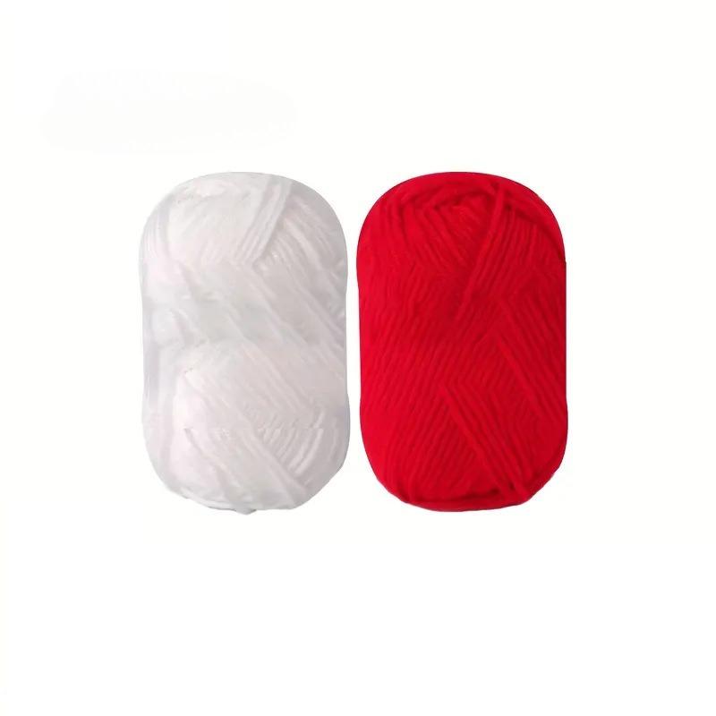 

2/3 шт. Рождественская цветная вязаная пряжа – Идеально подходит для вязания шарфов, шапок, носков, свитеров, перчаток своими руками, декоративная пряжа из полиэстер-хлопковой смеси