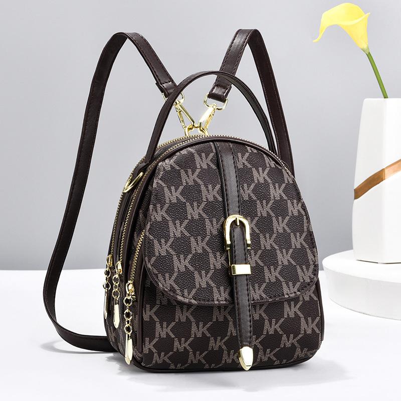 

Модный женский кожаный рюкзак с буквенным принтом, дизайнерская женская сумка на плечо, женские маленькие рюкзаки, больше карманов, женские сумки