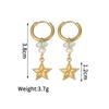 Atoztide Trendy Shiny Zircon Ocean Series Pendant Earring Women Stainless Steel Gold Color Multiple Styles Earring Jewelry Gift
