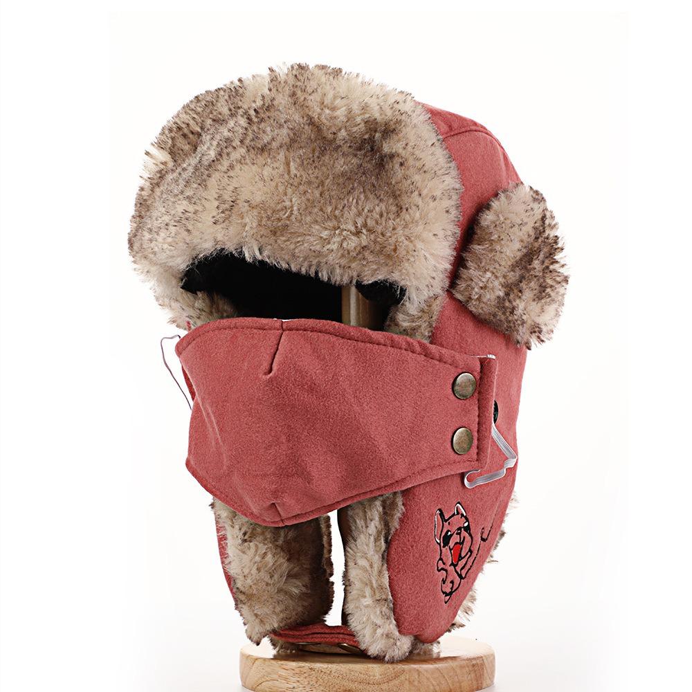 Waterproof Earflap Hat Faux Fur Lining Bomber Hat New Trapper Hat Winter Outdoor Wear