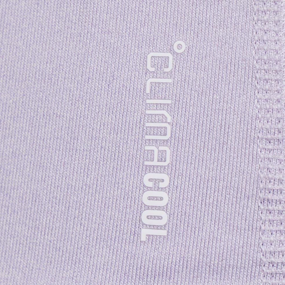 Adidas Workout Essentials Quick-Dry Short Sleeve T-Shirt Women tops Light-Purple White KU8748