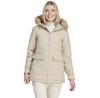 Women's Hooded Fur Jacket (HZ5734) Beige