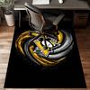Penguins Heart Logo Art Floor Mat for Living Room, Game Rooms, Office, Bedroom, Office Floor Mat Playful Design, Christmas fan gifts