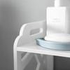 Toilettenpapierregal, durchbrochenes Säulenregal, weißer Badezimmer-Toilettenschrank
