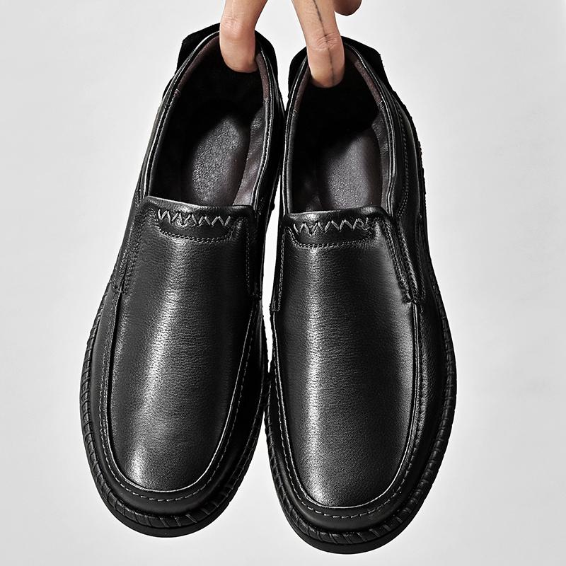 Fashion Genuine Leather Men Loafers Soft Cowhide Mens Casual Shoe Man Footwear High Quality Oxford Shoes Business Walking Shoes Sneakers