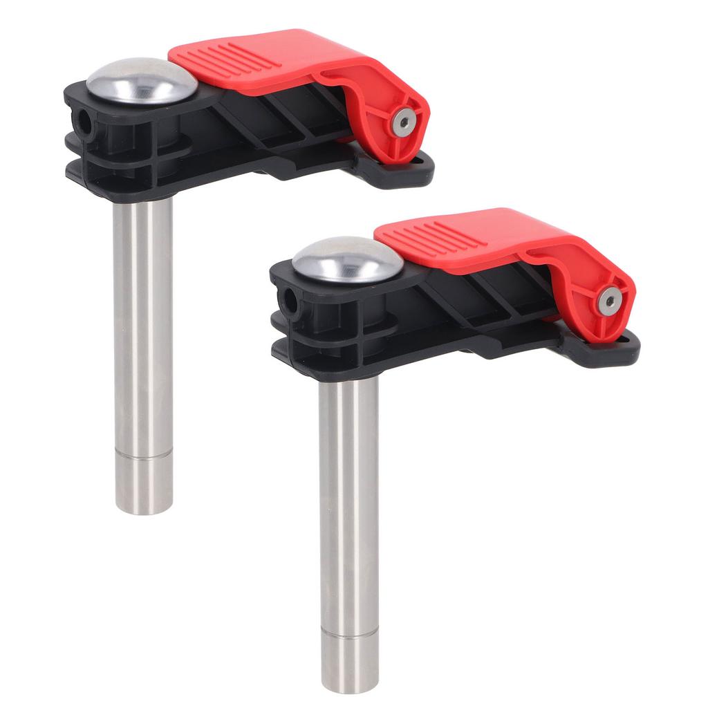 2PCS Woodworking Quick Press Stainless Steel Bench Dog Clamp Desktop Chute Clamp for Plate and