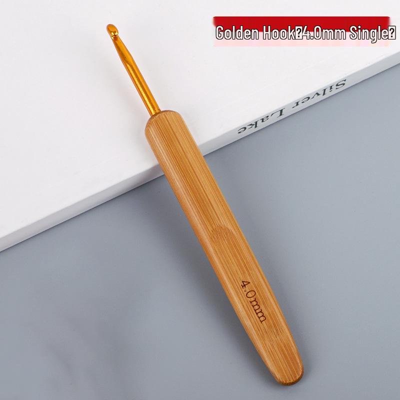 Carbonized Bamboo Handle Crochet Hook for Dreadlock Hair Extensions and Knitting