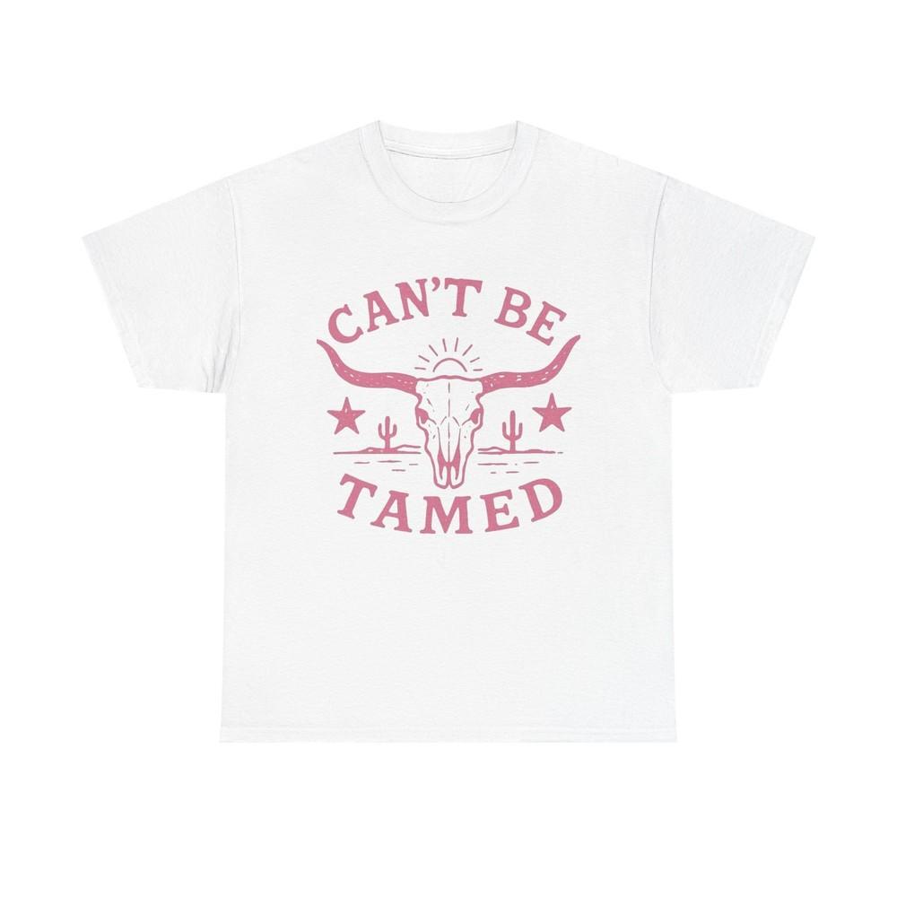 

Cant Be Tamed Cowgirl Graphic T Shirt ALL SIZES Tee Unisex Heavy Cotton L