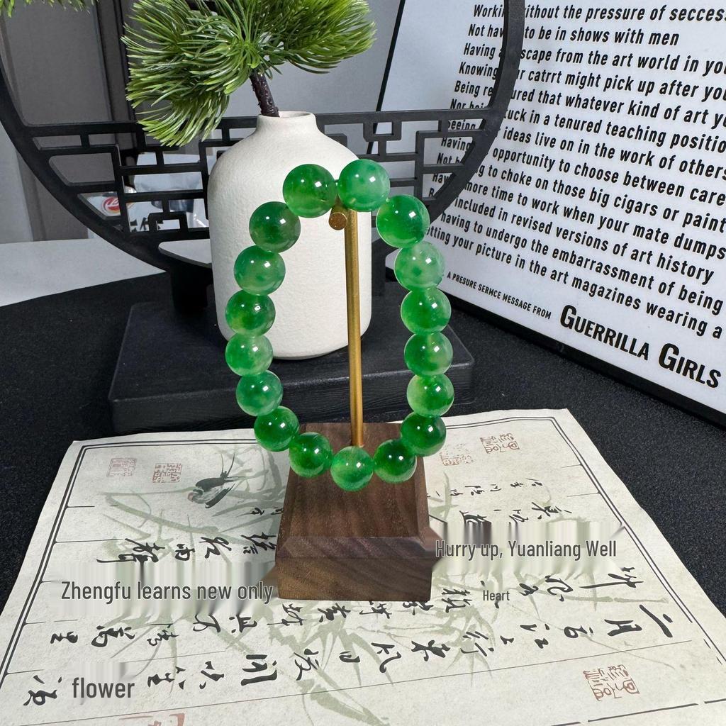 Natural African Jade Handcrafted Bead String