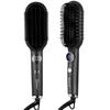 Hatteker Hair Straightener Brush Fast Heating Flat Iron and Hair Brush 2-in-1 Curl Smooth Professional Wider Comb