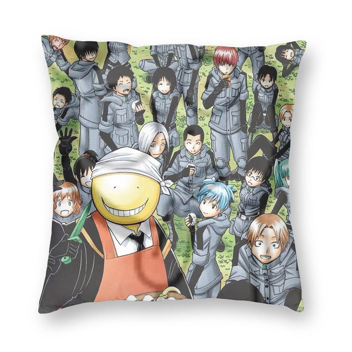 

Assassination Classroom Octopus Koro Sensei Square Pillowcase Pillow Cover Cushion Throw Pillow for Home Bedroom Car 12x12Inch