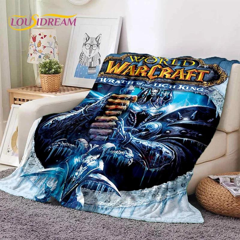 WOW, World of Warcraft Demon Hunter, Lich King Game Flannel Blanket for Beds Bedroom Sofa Picnic,Throw Blanket Outdoor Leisure