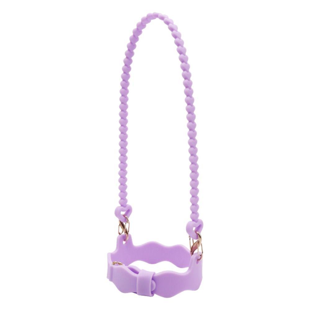 Silicone Water Bottle Sling Carrier Holder Soft Anti-slip Water Bottle Handle with Strap Water Cup Sling Strap for Cup