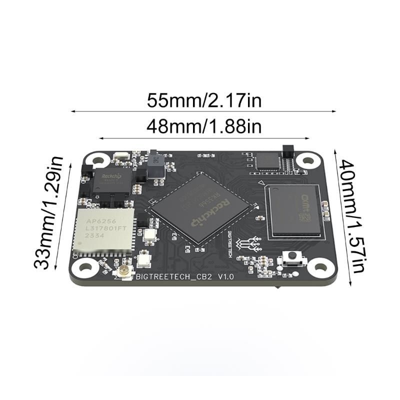 Upgraded CB2 Cores Board 3D Printers Part Board RK3566 32GB eMMC 2GB LPDDR4 Data Transfer For 3D Printers Motherboards