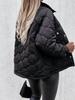 Winter European and American Style Long Sleeve Button Cotton-Padded Women's Jacket