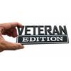 1x VETERAN Edition Decals Car Sticker 3D Raised Letter Emblem Black White