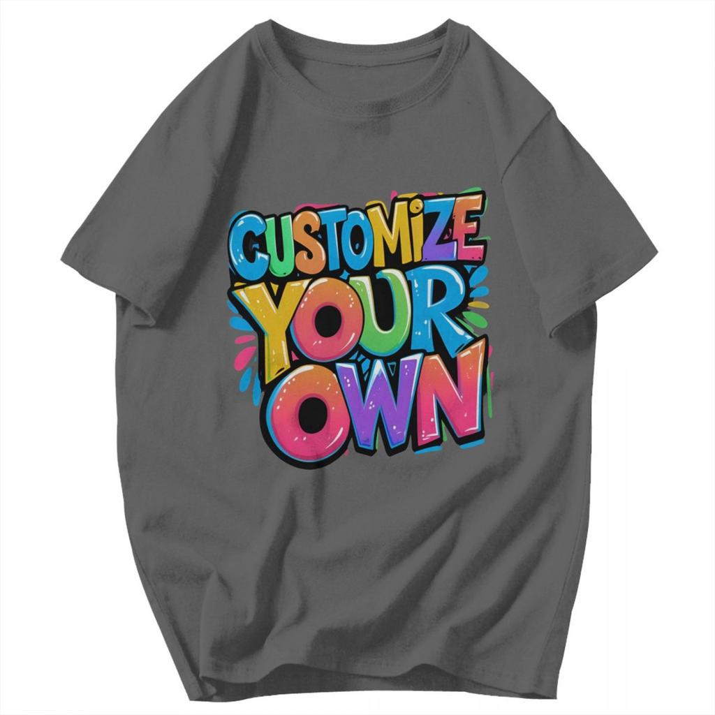 Men T Shirt Customize Your Own Design Pops Y2K Graphic Short Sleeve Unisex Tops T Shirts