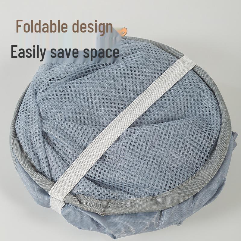 Portable Foldable Breathable Mesh Laundry Hamper for Bathroom