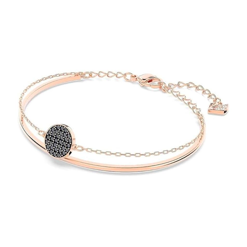Swarovski Ginger Logo Design Bracelet Women Bracelets Rose-Gold 5389046GRAY