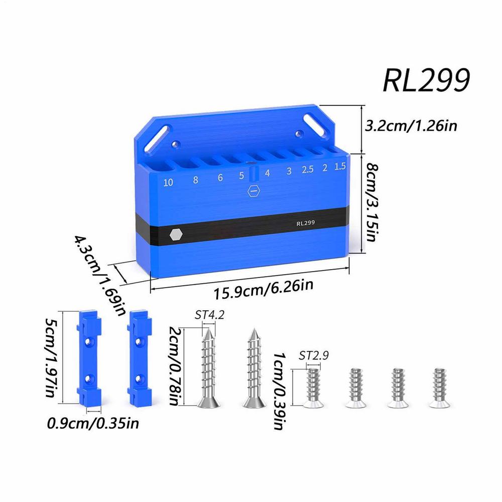 Wrench Organizer Magnetic Tool Holder For Bike Hex Spanner Repair Tool Wall Organization Display Rack Garage Workshop