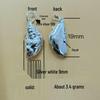 Solid 999 Silver God of Wealth Pendant with Five Directions, Mountain Ghost Flower Coin, and Eight Treasures Compass Design