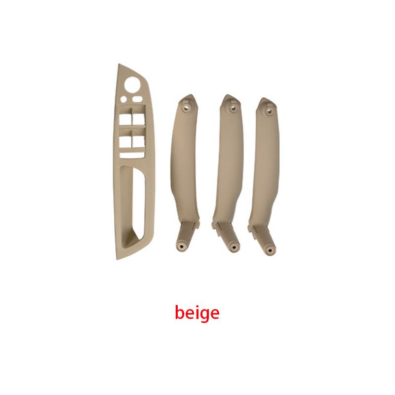 Bej Negru Gri Cotieră Mașină scaunul șoferului din stânga față LHD Mâner interior al ușii Panoul interior Tragere Capa de ornament pentru BMW E70 E71 X5