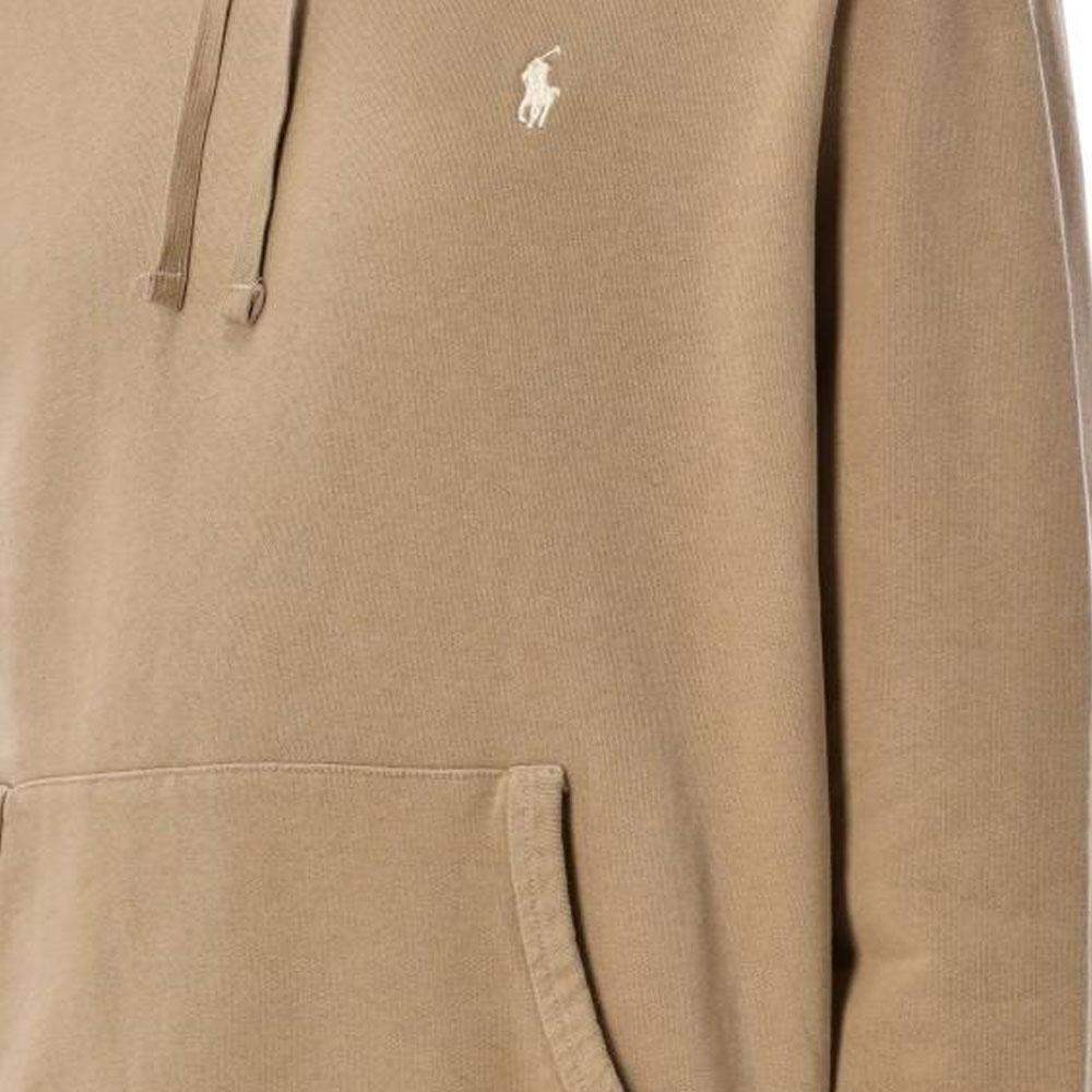 Polo Ralph Lauren Einfarbiges Logo Kapuzenpullover Langarm Sweatshirt Herren sweatshirt Khaki 710916690-020