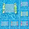 Inflatable Pool Float with Headrest Adults Size Water Hammock Single Person Foldable Floating Lounge Chair for Swimming Pool Beach Lake