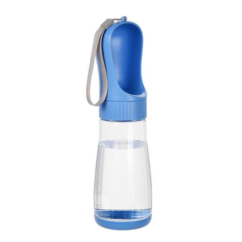 

Портативная бутылка для воды для собак, миска для кошачьей еды, чашка для воды для домашних животных, контейнер для маленьких, больших собак, путешествия, прогулки, щенок, чихуахуа, лабродор, поилка 510 ML синий