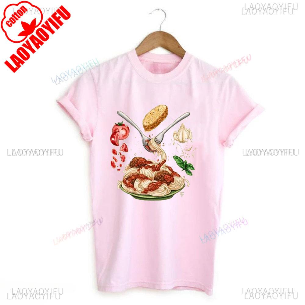 Spaghetti Shirt Funny Food Shirt Foodie T Shirt Food Humor Funny Saying TShirt Silly Tops More Spaghetti Less Upsetti