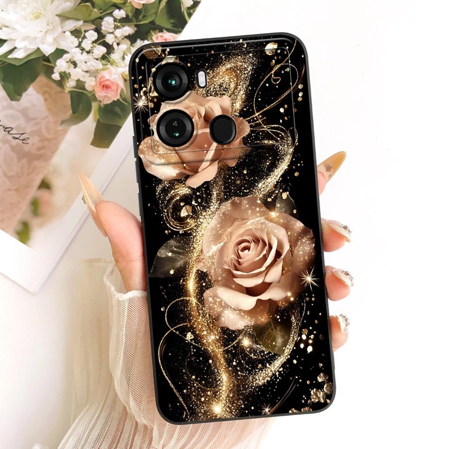 For Itel P40 Plus Case P683L Luxury Candy Painted Cover Soft TPU Matte Phone Case For Itel P40 P 40 ItelP40 P40+ Back Cover Bags