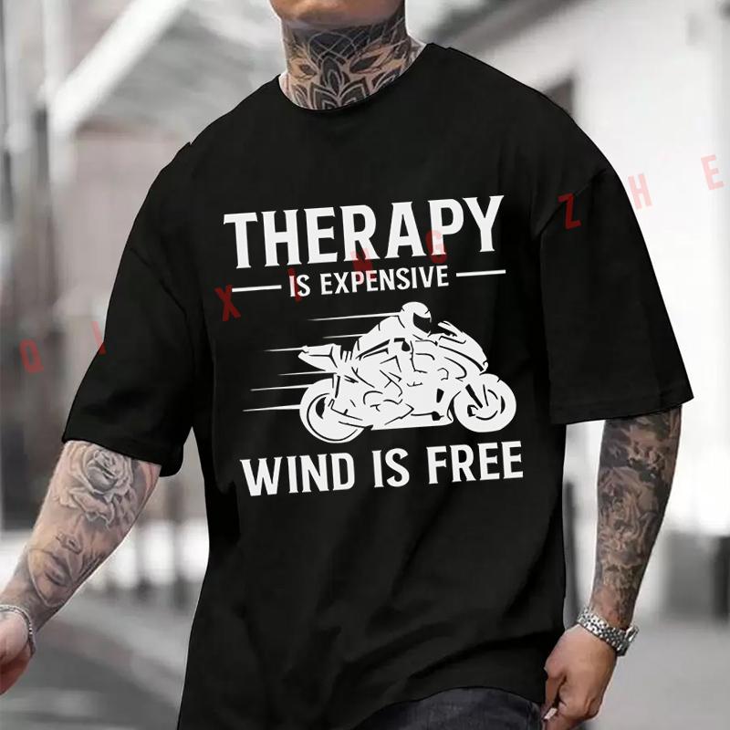 Black Sport Bike Rider Graphic Tshirt Funny Motorcycle Slogan Print Soft Cotton Unisex Oversized Short Sleeve Tee