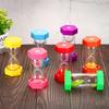 PATIKIL 2-Minute Hourglass, Hexagonal Small Hourglass with Resin Cover, Countdown Hourglass for Games, Kitchen, Party Favors, DIY Decorations (Red)