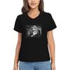 Repaly Women's T Shirt Stevie Nicks T-Shirt Short Sleeve Pullover V-Neck Tops