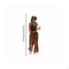 Holding Coffee Cup Woman Statue Collectible 1:64 Scale Resin Figure High Detail Walking