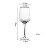 Diamond Red Wine Glass Cup High-grade Ins Style Crystal Glass Cups Colored Wine Glasses for Drinks Wineglass Champagne Flute Bar