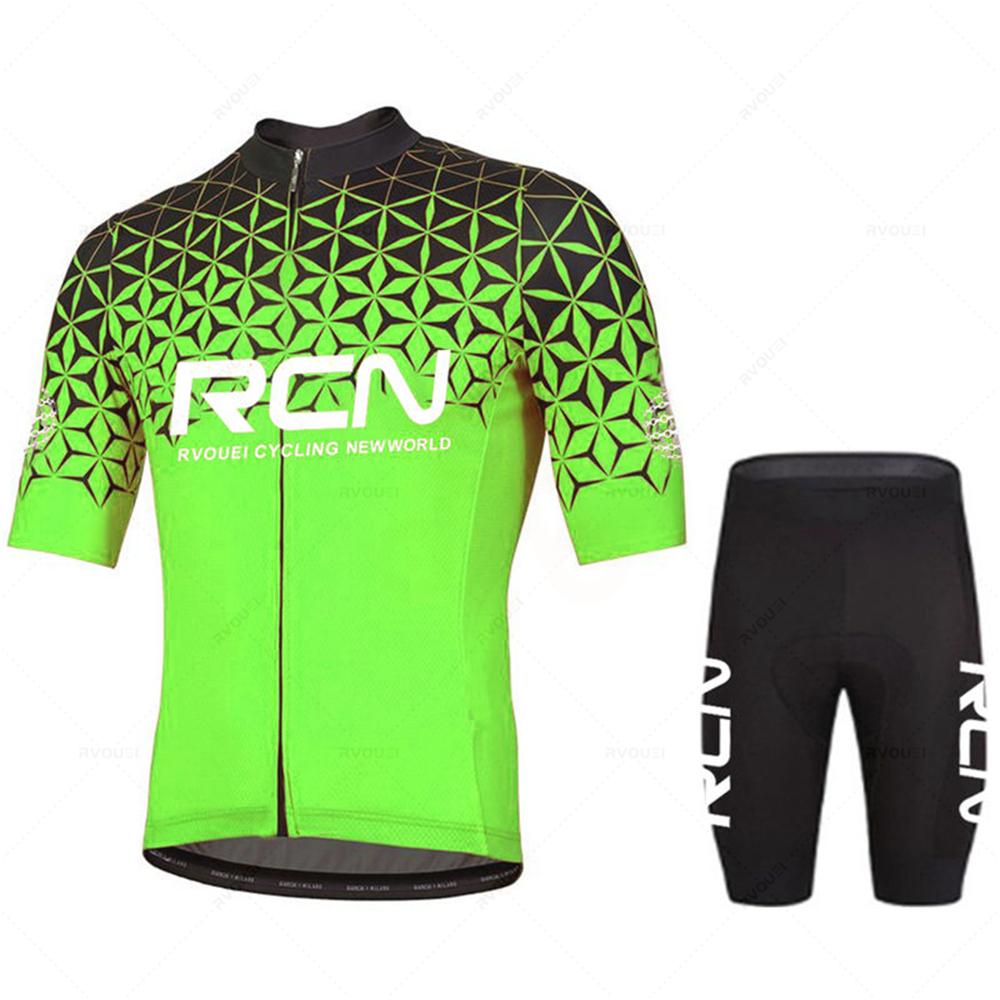 Nuova maglia da ciclismo estiva Rcn Pro Team da uomo tuta da abbigliamento per bicicletta da corsa tuta da mountain bike traspirante Mallot Ciclismo Hombre